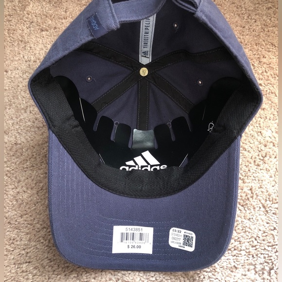 ADIDAS Aeroready Navy Blue Women’s Baseball Strapback Adjustable Hat - Picture 5 of 7